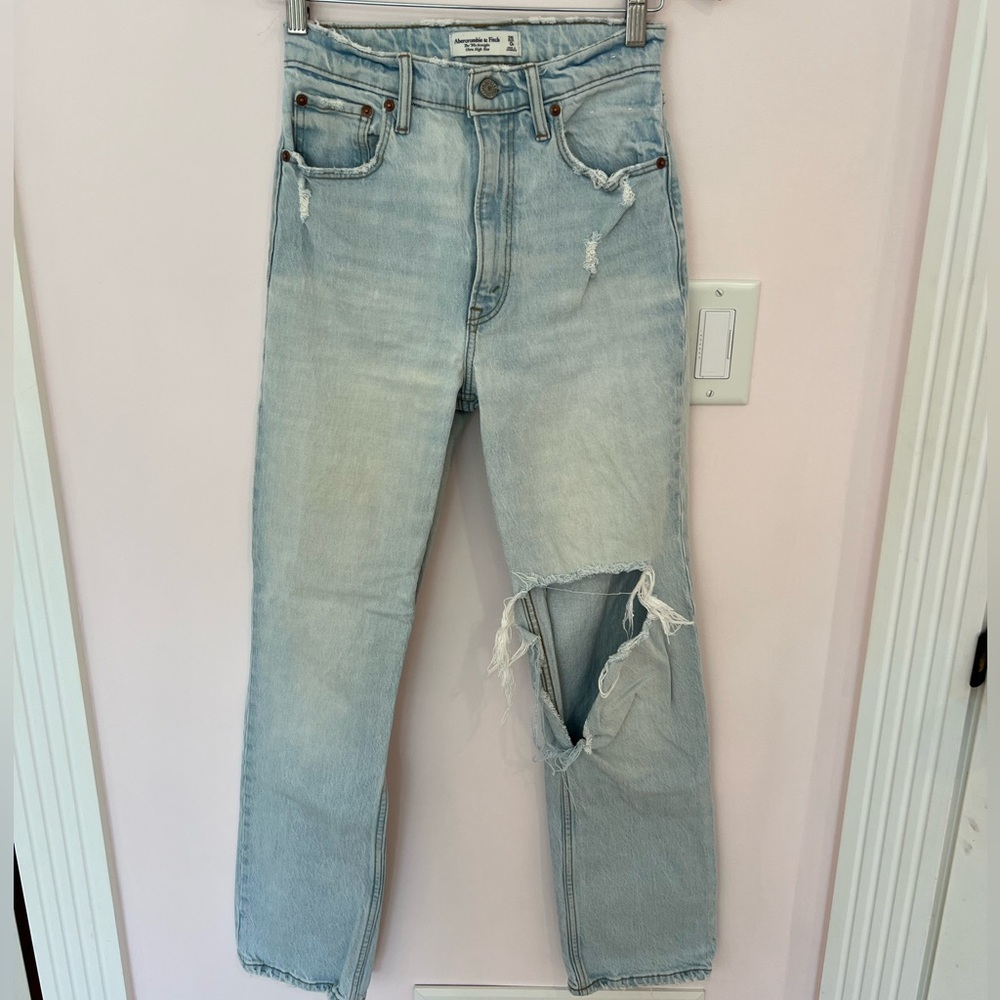 Abercrombie 90s straight ultra high rise jeans